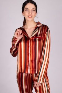 100% VEGAN Autumn Stripe  Lounge PJ Set